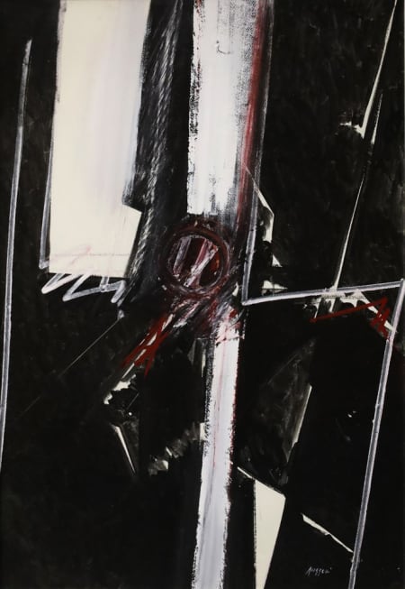 Piero Ruggeri — Figure con due strisce bianche